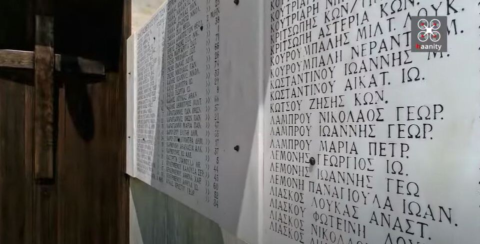 Συγκλονιστικό βίντεο Drone: Όλα τα ονόματα των δολοφονηθέντων αμάχων από τους Ναζί (Δίστομο 1944)